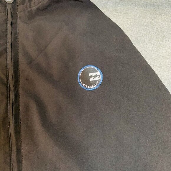 Billabong Jacket Mens Large Black Grey Hooded Stretch Full Zip Platinum X - Picture 3 of 15